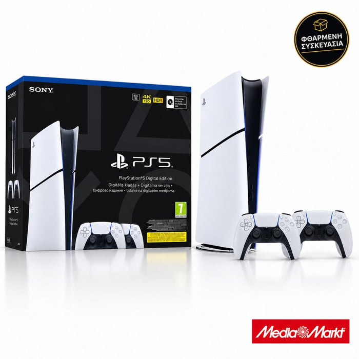Sony PS5 Digital Edition 825GB DualSense Bundle · φθαρμένη συσκευασία