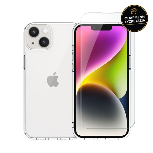 Redshield iPhone 15 TPU Case & Tempered Glass 1 · φθαρμένη συσκευασία