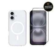 Redshield iPhone 16 Acrylic with MagSafe & Tempered Glass Black 1