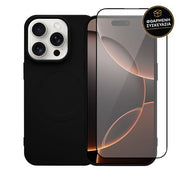 Redshield iPhone 16 Pro Max Silicone Case with MagSafe & Tempered Glass Black 1