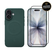Redshield iPhone 17 Magsafe Silicone Case & Full Face Glass Green 1