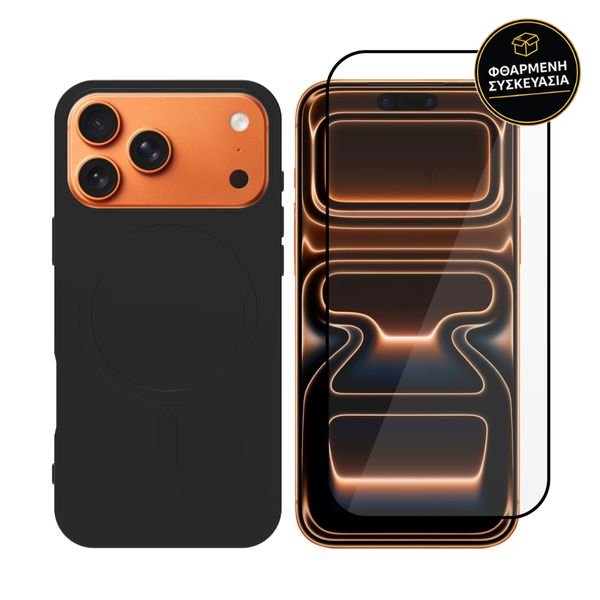 Redshield iPhone 17 Pro Max Magsafe Silicone Case & Full Face Glass Black 1 · φθαρμένη συσκευασία