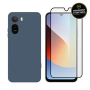 Redshield Redmi A7 Pro Silicone Case & Glass Blue 1