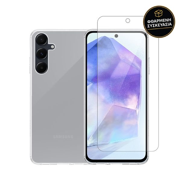 Redshield Samsung Galaxy A35 TN TPU & Tempered Glass Transparent 1 · φθαρμένη συσκευασία