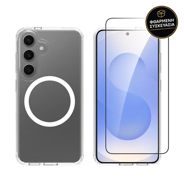 Redshield Samsung Galaxy S25 Magnetic Acrylic Case & Full Face Tempered Glass Set