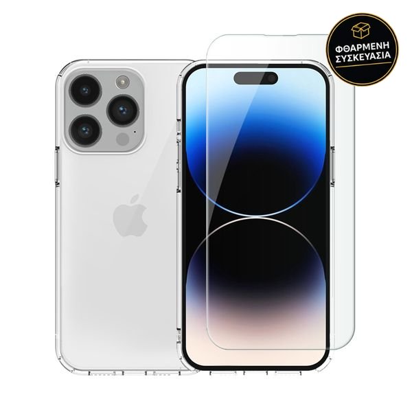 Redshield Set iPhone 14 Pro Θήκη TPU & Tempered Glass