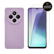 Redshield Xiaomi Redmi 14C 4G/Poco C75 Silicone Case & Glass Purple 1