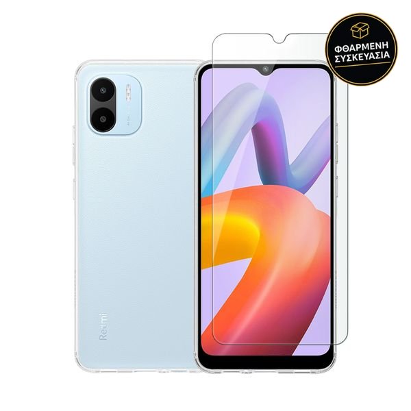 Redshield Xiaomi Redmi A2 TPU Case & Tempered Glass 1 · φθαρμένη συσκευασία
