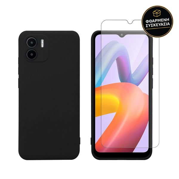 Redshield Xiaomi Redmi A2 TPU & Tempered Glass Black