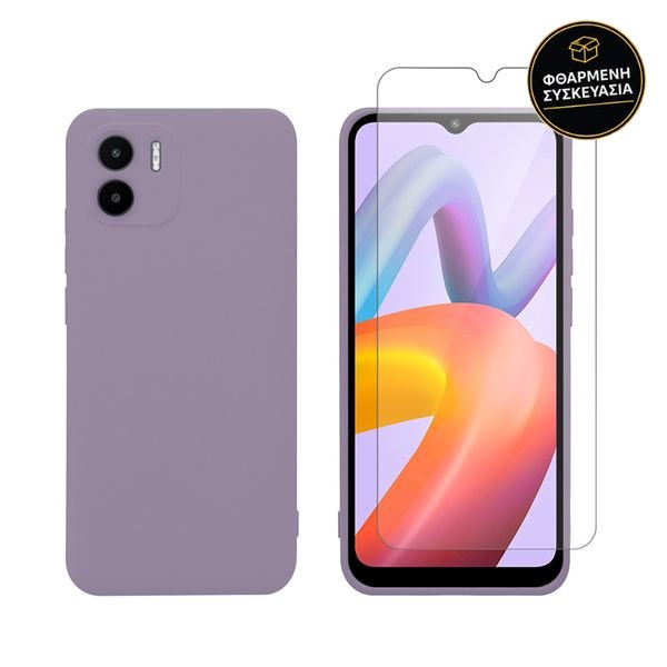 Redshield Xiaomi Redmi A2 TPU & Tempered Glass Purple