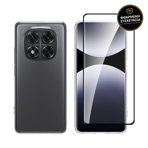 Redshield Xiaomi Redmi Note 14 Pro 5G/Poco X7 TPU & 3D Curved Tempered Glass 1 · φθαρμένη συσκευασία