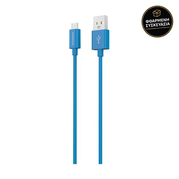 Riversong Lotus 08 USB to Micro USB 1.2m Blue 1 · φθαρμένη συσκευασία