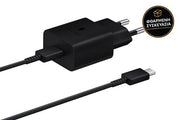 Samsung ταχείας φόρτισης 15W με καλώδιο Type C To Type C μαύρος 1