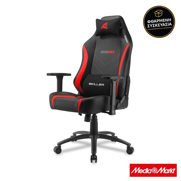 Sharkoon SKILLER SGS20 Black/Red · φθαρμένη συσκευασία
