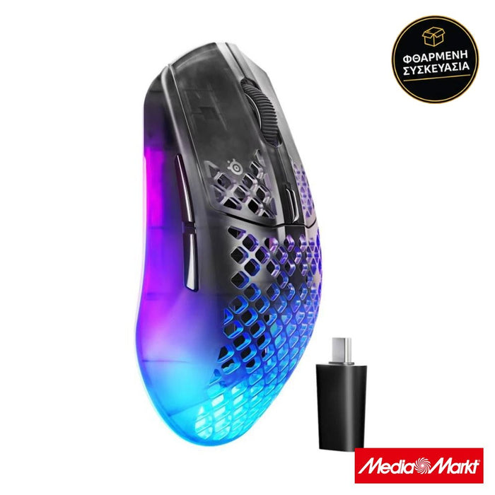 SteelSeries Aerox 3 Gen 2 Wireless Shadow · φθαρμένη συσκευασία