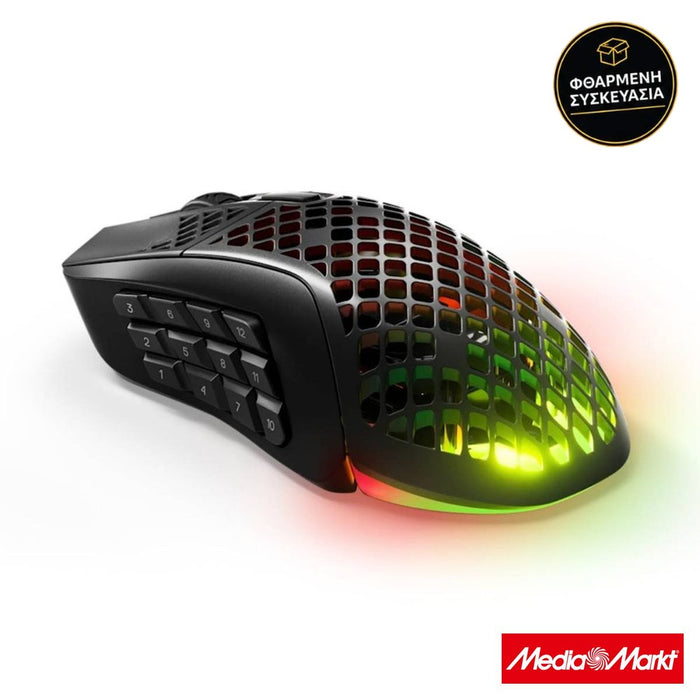 SteelSeries Aerox 9 Wireless · φθαρμένη συσκευασία