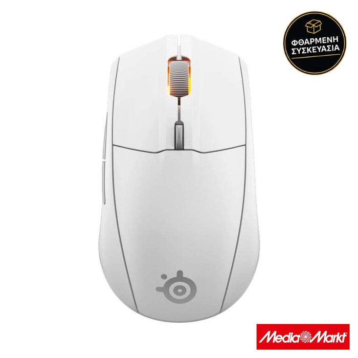 SteelSeries Rival 3  Gen 2 Wireless White · φθαρμένη συσκευασία
